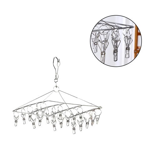 Imagen de Tendedero rectangular en metal  - 24 Palillos