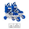 Imagen de Patines 4 ruedas 2 en línea + 2 traseras Extensibles T. 35 al 38