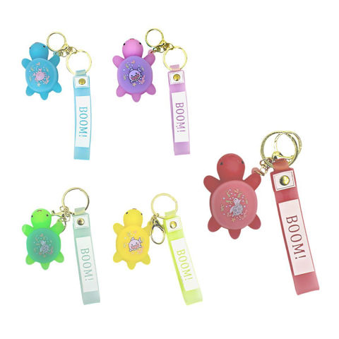 Imagen de Llavero de goma tortuga Diseños SURTIDOS.