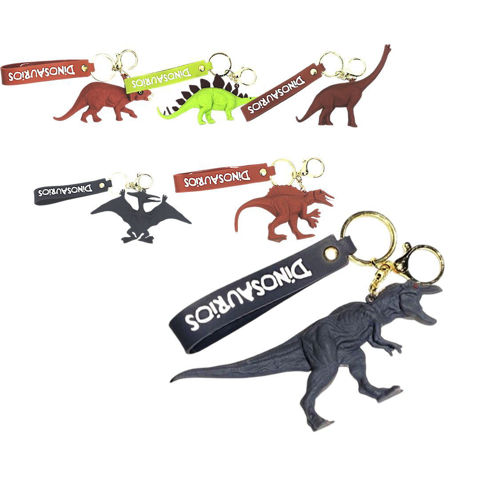 Imagen de Llavero de goma dinosaurio  Diseños SURTIDOS.