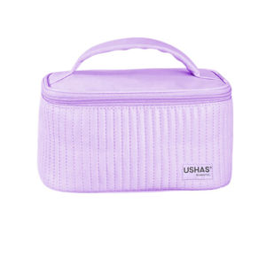 Imagen de Necesaire Ushas con asa y cierre simil cuero