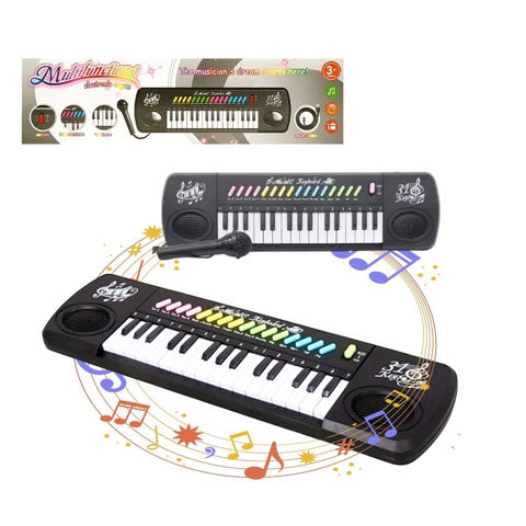 Imagen de Pianito multifuncion en caja con microfono-49x13x4,5cm.