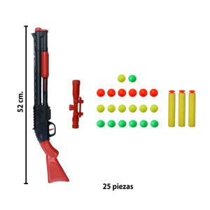 Imagen de Escopeta con mira y proyectiles en bolsa-52x7cm.