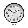 Imagen de Reloj de pared redondo blanco y negro - 25,5cm