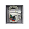 Imagen de Taza ceramica con cuchara y plato en caja regalo-16,5x18x9,6
