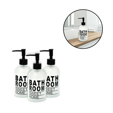 Imagen de Botella frasco con dispensador para baño Alcohol Jabón