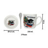 Imagen de Taza ceramica con cuchara y plato en caja regalo-16,5x18x9,6