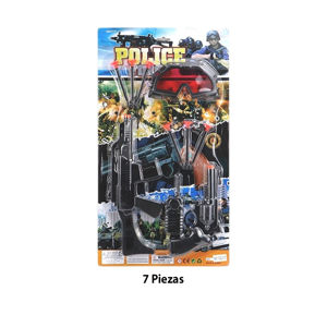 Imagen de Set de policia con 2 armas-44x13cm.