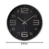 Imagen de Reloj de pared redondo plateado- 28,5cm.