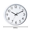 Imagen de Reloj de pared redondo blanco y negro clasico- 29,5cm.