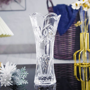 Imagen de Florero de vidrio   - Diseño labrado