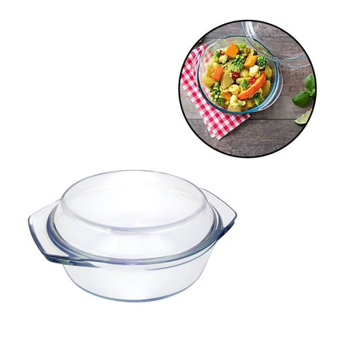 Imagen de Bowl de vidrio con tapa-18x8cm en caja