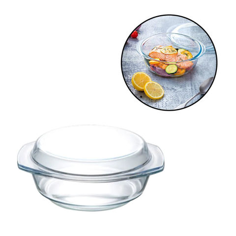 Imagen de Bowl de vidrio con tapa-17x8cm en caja