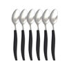 Imagen de Cucharas acero inox.-2 colores X 6 pc-19,5cm