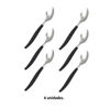 Imagen de Cucharas acero inox.-2 colores X 6 pc-19,5cm