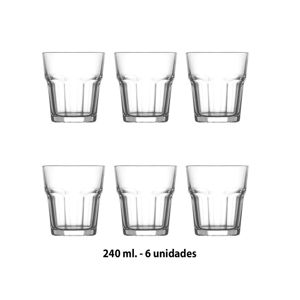 Imagen de Vasos de vidrio X 6 - 8x9,2cm.