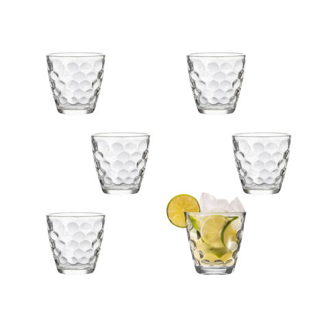 Imagen de Vasos de vidrio X 6 - 8,5x9cm.