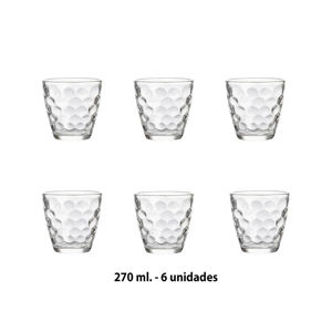 Imagen de Vasos de vidrio X 6 - 8,5x9cm.
