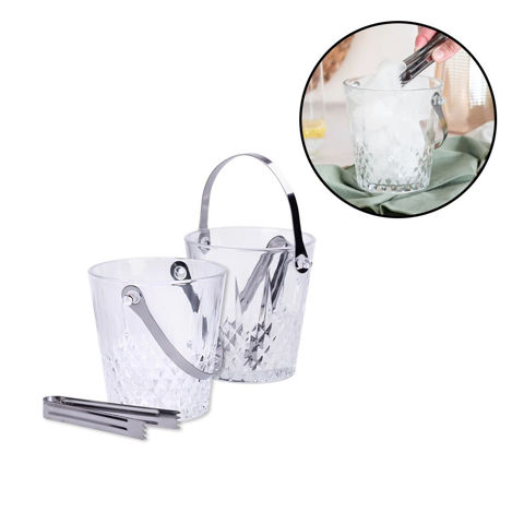 Imagen de Hielera de vidrio con pinza