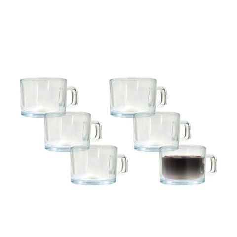 Imagen de Set x 6 Tazas de vidrio 270ml
