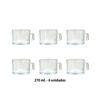 Imagen de Set x 6 Tazas de vidrio 270ml