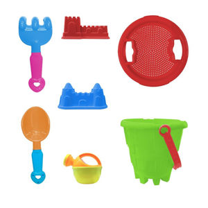 Imagen de Balde con accesorios para playa 7 pc.