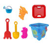Imagen de Balde con accesorios para playa 7 pc.
