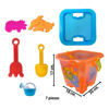 Imagen de Balde con accesorios para playa 7 pc.