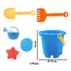Imagen de Balde con accesorios para playa 7 pc.