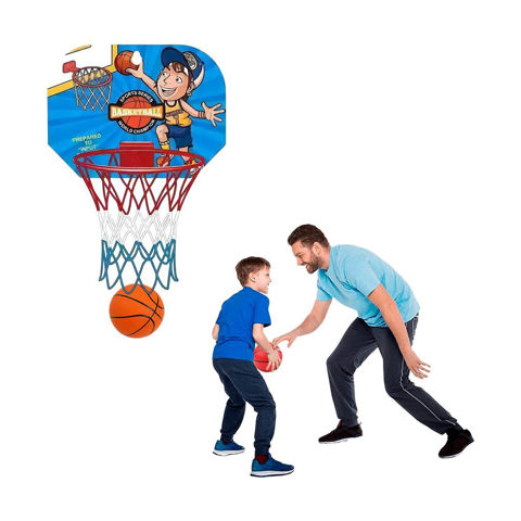 Imagen de Tablero de Basquetbol con pelota e inflador