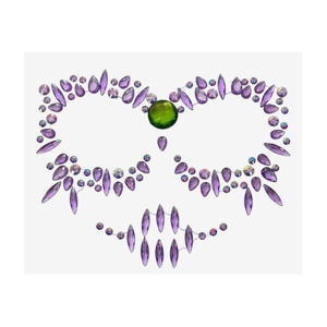 Imagen de Stickers gemas Piedritas Decoración Rostro -Fiesta Halloween Disfraz