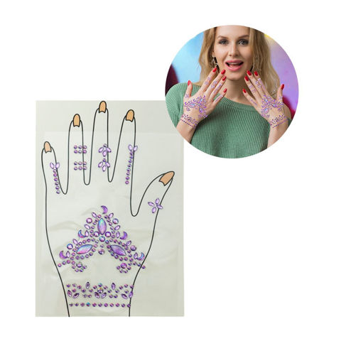 Imagen de Piedritas Stickers Brillo Para Decoración de Manos