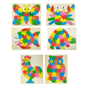 Imagen de Puzzle animales coloridos