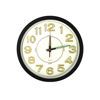 Imagen de Reloj de pared redondo negro numeros fluorescentes - 35cm