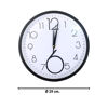 Imagen de Reloj de pared redondo negro y blanco 2 numeros grandes- 29,