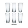 Imagen de Vasos de vidrio X 6 en caja- 7x14cm.
