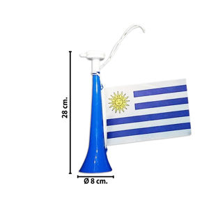 Imagen de Corneta con bandera de Uruguay Mundial Cotillón Fiestas