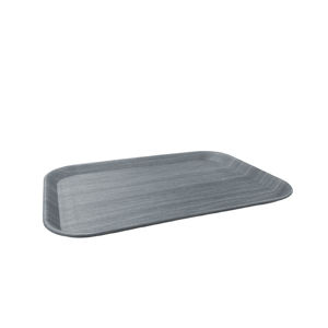 Imagen de Bandeja rectangular plastica tipo madera-41x30cm 2 colores