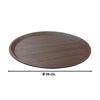 Imagen de Bandeja redonda plastica tipo madera-36cm 2 colores