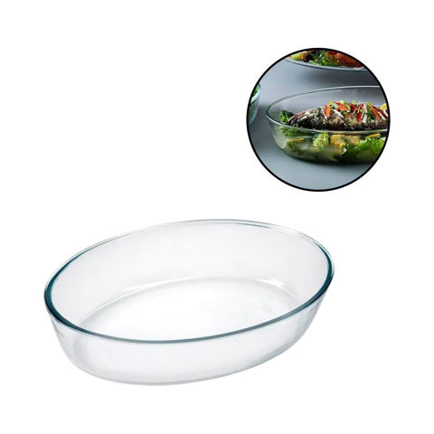 Imagen de Fuente de vidrio transparente redonda honda