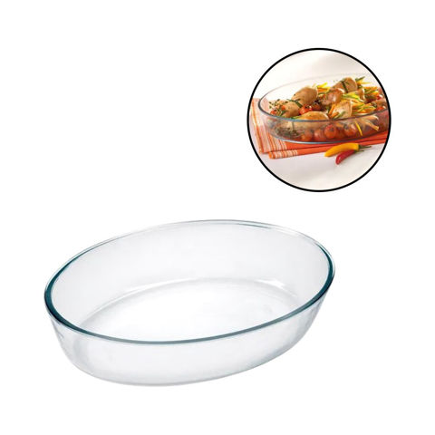 Imagen de Fuente de vidrio transparente redonda honda