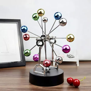 Imagen de Adorno péndulo movimiento perpetuo multi esferas de color