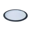 Imagen de Plato ceramica redondo borde negro-26,5cm.-4 colores