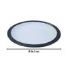 Imagen de Plato ceramica redondo borde negro-26,5cm.-4 colores