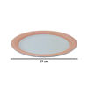 Imagen de Plato ceramica redondo circulos color -26,5cm.-4 colores