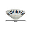 Imagen de Bowl ceramica redondo conico-rayas interior-20cm