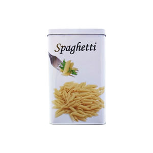 Imagen de Tarro Lata en metal con tapa estampado para cocina -Diseños surtidos.