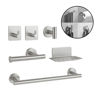Imagen de Set de accesorios de baño 6 piezas en acero inoxidable