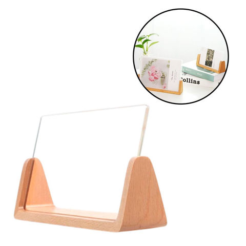 Imagen de Portaretrato con base de madera - Horizontal