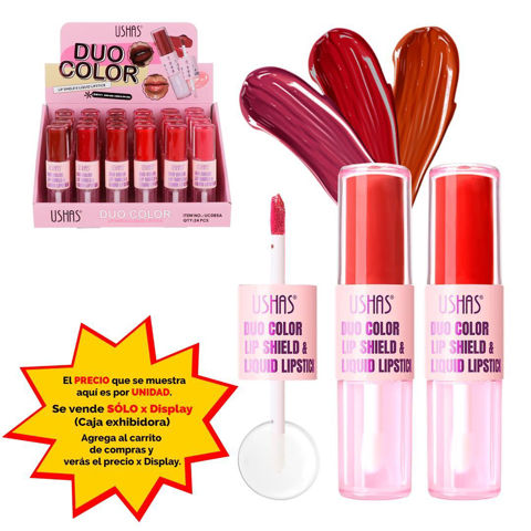 Imagen de Labial Ushas duo-color+proteccion-UC085A